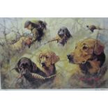 After Andrew Haslen 'Gundogs' Limited edition coloured print numbered 368/600, signed in pencil,