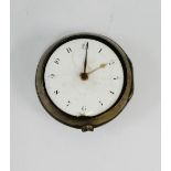 Silver pair cased pocket watch, the movement signed Alex Hollinsone, Liverpool with No 2947, with