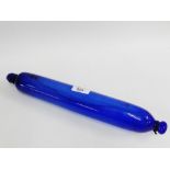 Victorian blue glass rolling pin