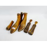 Collection of 19th century and later wooden shoe lasts (a lot)