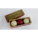 Burrows & Watts vintage Bonzoline Billiard Balls in original box