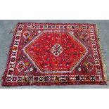 Eastern rug with red field, 125 x 165cm