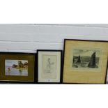 Three framed prints to include 'Henry Dimsdale, Mayor of Garret', 'Lawson Wood' and a 'William