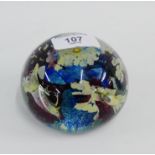 Al Thorneycroft, London glass paperweight, signed and dated 1975