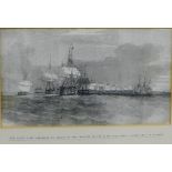 The Baltic Fleet preparing to Anchor at the entrance of the Great Belt - from a sketch by O.W.