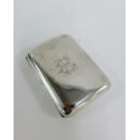 Victorian silver cigarette case with makers mark for Deakin & Francis, Birmingham 1898 8.5 x 6.5cm