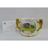 Paragon limited edition porcelain loving cup to commemorate 'The 80th Birthday of H.M. Queen