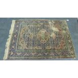 Eastern rug with worn field and allover floral design 130 x 180cm