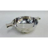 George V Scottish silver quaich by Hamilton & Inches, Edinburgh 1928 17cm wide