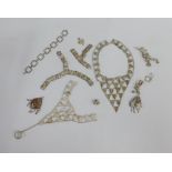 A mixed lot of African white metal jewellery to include necklaces and earrings, etc (a lot)