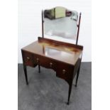 Mahogany dressing table, 146 x 92cm