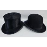 Lincoln, Bennett & Co, top hat, together with a Solus Supreme bowler hat, (2)