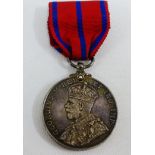 1911 Metropolitan Police Coronation medal, awarded to PC J Edward