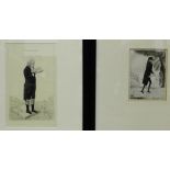 Companion pair of John Kay framed prints to include 'Pension Hunter' and 'Mr John Bennett, Surgeon',