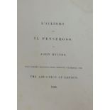 Allegro IL, Penseroso, John Milton, with blue leather hardback cover, printed by John Milton, with