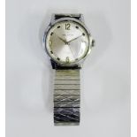 Gents vintage Helbros Self Winding wristwatch, with silvered dial and Arabic numerals and hour