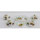 Quantity of Royal Worcester 'Evesham' patterned table wares, to include custard cups, saucers and