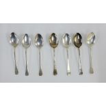 Set of seven Birmingham silver teaspoons (7)