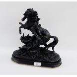 Spelter Marley Horse style figure (a/f)