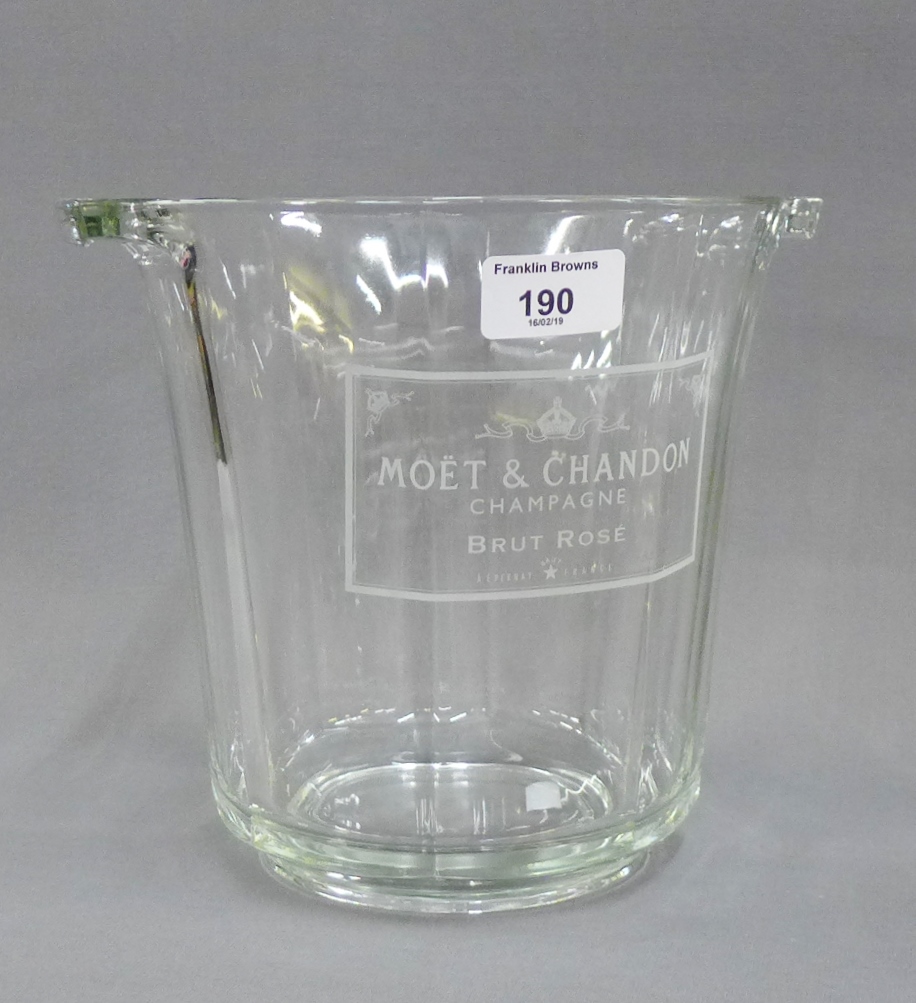 Moet & Chandon champagne glass ice bucket