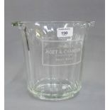 Moet & Chandon champagne glass ice bucket