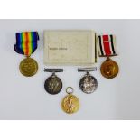 WWI War & Victory medal pair with Special constables medal awarded to 76645 PTE W Duncan, Cheshire