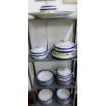 Quantity of Royal Doulton 'Exeter' patterned table wares to include dinner plates, serving dish,