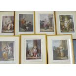 Quantity of 'Cries of London' framed prints, (7)