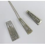 Three vintage Ceard pewter pendants to include Arran - designed by J. Finlayson Seel together with