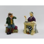 Two Royal Doulton porcelain figures to include 'Owd Willum' HN2042 and 'School Marm' HN2223, tallest