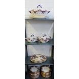 K & C, late Mayers 'Venice' patterned dinner set, comprising plates, bowls, side plates, soup bowls,