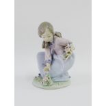 Lladro porcelain figure 'Bouquet of Blossoms' number 05895, 19cm high