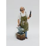 Royal Doulton porcelain figure 'The Blacksmith', HN2782, 22cm