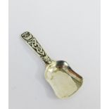 Highland Home Industries, Iona silver caddy spoon, Edinburgh 1949, 8.5cm long