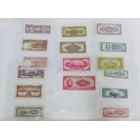 A collection of sixteen Chinese bank notes (16)