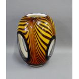Modern art glass vase, 20cm