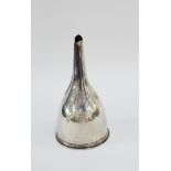 Georgian silver wine funnel with strainer, London 1814, 14cm long