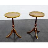 Pair of wine tables, (one a/f), 52 x 33cm, (2)