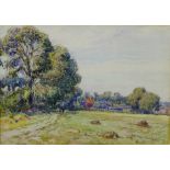 Frederick Charles Mulock 'Hill Farm, Burnham on Craven' Watercolour, signed and dated 1919, in a