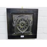 Charles Rennie Mackintosh style wall clock of square form, 36 x 36cm