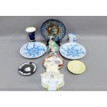 Collection of English 19th and 20th century pottery and porcelains to include a Coalport china