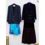 Vintage clothes to include a Jaeger wool jacket, Marks and Spencer's blazer, a Tatters of London