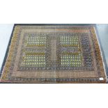 Eastern rug, beige field with geometric borders, 130 x 190cm