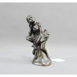 Contemporary bronze patinated resin figure of a 'Young Ballerina', 15cm high