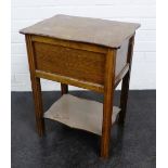 Oak sewing table, 60 x 45cm