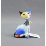 Claudio, a bisque cat, designed by Rosina Wachtmeister for Goebels, 11cm high