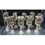 Quantity of late 19th century and later Church Epns goblets, (a lot)