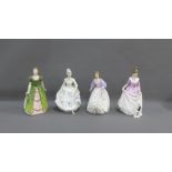 Collection of Royal Doulton porcelain figures to include 'Caroline' HN3170, 'Gemma' HN3661, 'Good