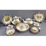 Palissy, transfer printed game series table wares for the Royal Worcester Group, comprising