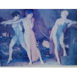 William Russell Flint Limited edition coloured print, with a blind stamp and numbered 146/850, in